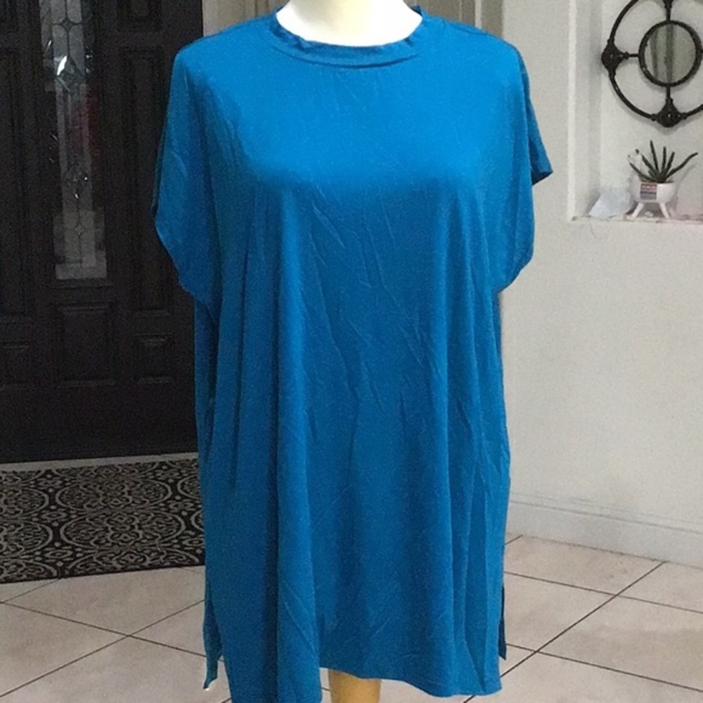 Eileen Fisher Women's T-Shirt Blue